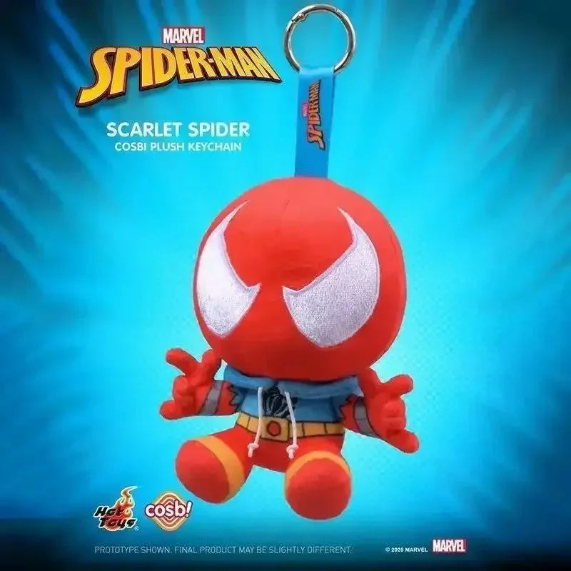 2025 New Original Hot toys Marvel Spider Man Cosbi Blind Box Plush Bag Pendant Kawaii Spider Man Surprise Box Birthday Gift
