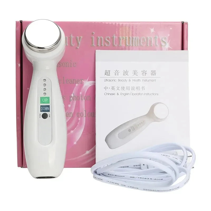 1Mhz Cavitation Ultrasonic Facial Beauty Cleaner Body Slimming Spa Skin Tightening Lifting Anti-Acne Wrinkle Removal Massager