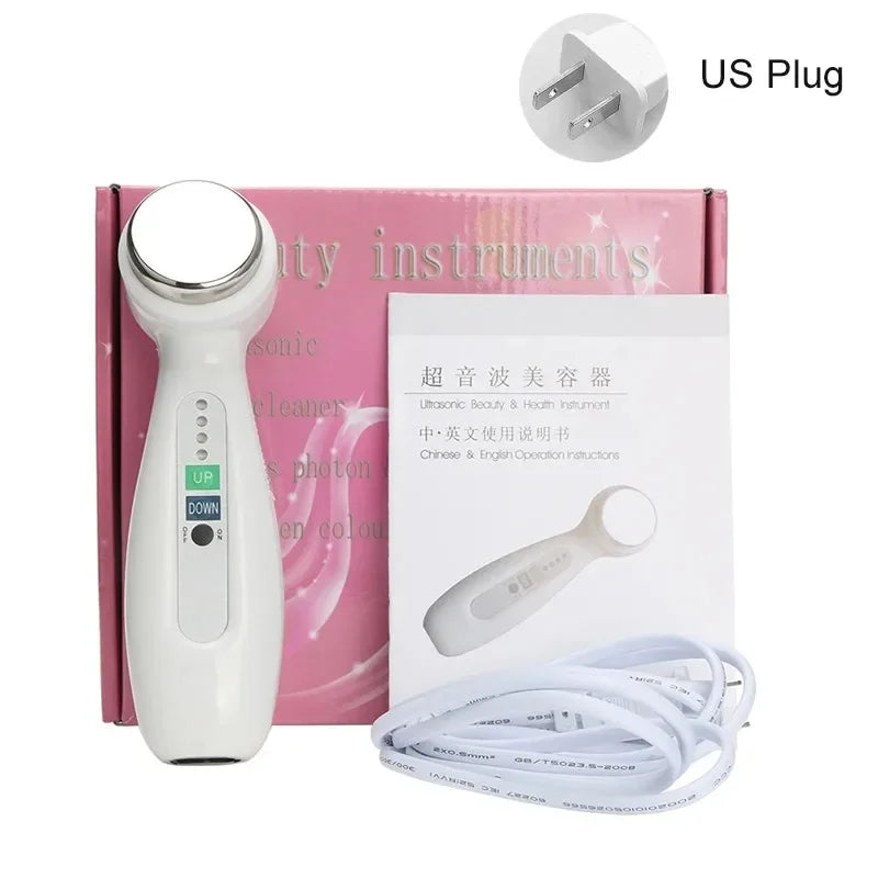 1Mhz Cavitation Ultrasonic Facial Beauty Cleaner Body Slimming Spa Skin Tightening Lifting Anti-Acne Wrinkle Removal Massager